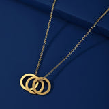 Golden Choker Necklace with Multiple Names Engraving