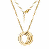 Golden Choker Necklace with Multiple Names Engraving