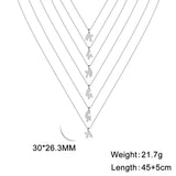 Stainless Steel Heart Engrave Family Name Date Necklace