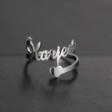 Personalized Name Ring Stainless Steel for Women Jewelry