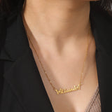 Sipuris Butterfly Name Necklace Golden Choker Jewelry