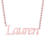 Sipuris Name Necklace Pendant Cuban Chain Personalized Nameplate