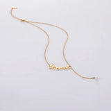 Sipuris Name Necklace Pearl Pendant Choker