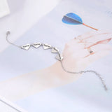 Personalized Family Name Bracelet Engraved Heart Anniversary Jewelry