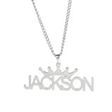 Personalized Name Necklace for Women Grunge Pendants Jewelry