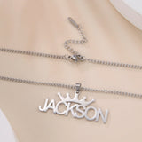Personalized Name Necklace for Women Grunge Pendants Jewelry