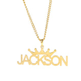 Personalized Name Necklace for Women Grunge Pendants Jewelry