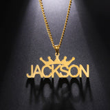Personalized Name Necklace for Women Grunge Pendants Jewelry