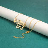 Sipuris Stainless Steel Unicorn Name Necklace for Women