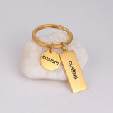 Sipuris Stainless Steel Personalized Keychain For Women Heart Round