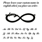 Sipuris Wax Line Stainless Steel Infinity Name Bracelet For Women