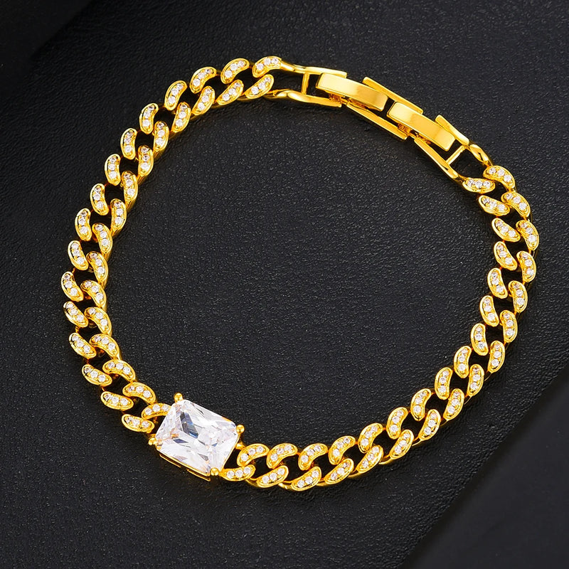 Thick Chains Cuff Bracelet Bangle Fine Jewelry For Women