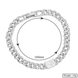 Thick Chains Cuff Bracelet Bangle Fine Jewelry For Women