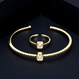 Siscathy Geometric Cuff Bracelet Bangle for Women, Chic Metal Jewelry Gift