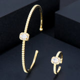 Siscathy Geometric Cuff Bracelet Bangle for Women, Chic Metal Jewelry Gift