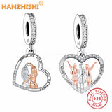 Sterling Silver Forever Love Pendant Charms Beads for Sister Birthday