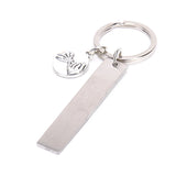 Sister Keychain Thankful For You Letter Logo Key Chain Keyfob Jewelry