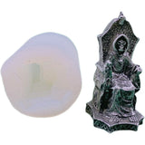 Skeleton Throne Epoxy Resin Mold DIY Horror Ornaments Home Decor Casting K3ND