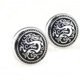 Silver Dragon Cufflink Cuff Link 1 Pair
