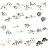 Silver Metal Cufflink Cuff Link Pair Promotion