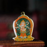 Mahagala Buddha Statue Thangka Pendant Tibetan Buddhism Copper Foil