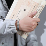 Vintage Heart Sutra Buddha Bracelet for Men and Women