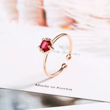 CZ Rings for Women Open Ring Girls Female Jewelry Gift