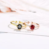 CZ Rings for Women Open Ring Girls Female Jewelry Gift