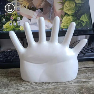 Six Finger Palm Jewelry Rack Resin Spray Paint Ring Necklace Storage Rack