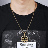 Star Hollow Pendant Necklace Crystal Inlaid Accessorie