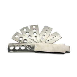 Six Sides Jewelry Caliper Stainless Steel Diamond Measuring Tools Gemstone Sizer