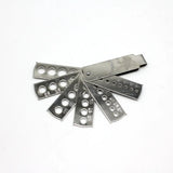 Six Sides Jewelry Caliper Stainless Steel Diamond Measuring Tools Gemstone Sizer