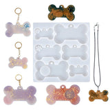 Bone Shape Silicone Mold Epoxy Resin for Pet Pendant Jewelry