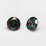1.0~10mm Mix Multicolor CZ Round Cut Loose CZ Stone Synthetic Gems