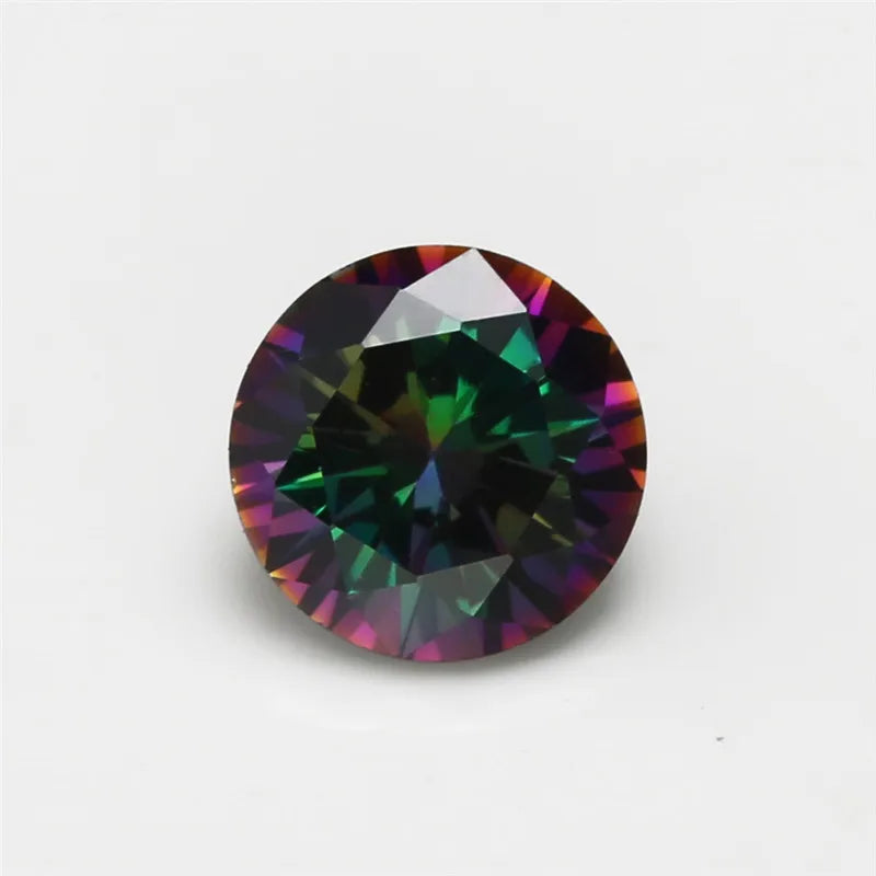 1.0~10mm Mix Multicolor CZ Round Cut Loose CZ Stone Synthetic Gems