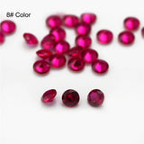 1.0-3.0mm Red Synthetic Stone Round Cut for Jewelry