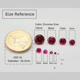 Synthetic Corundum Gems 1.0mm~3.0mm Round Brilliant Cut for Jewelry 1.25# 3#