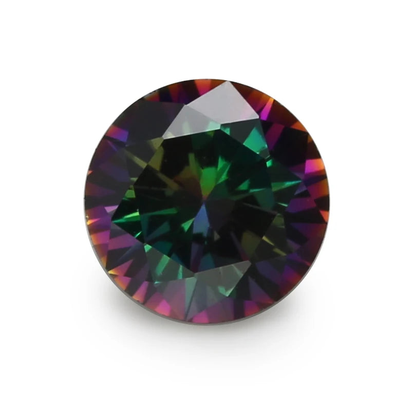 1-10mm Round CZ Stone Loose Multiolor Synthetic Gems