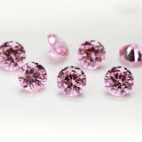 1-12mm CZ Beads Garnet Pink Champagne Lavender Loose Cubic Zirconia