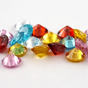 1-12mm CZ Beads SeaBlue Garnet GoldenYellow Pink Mix Colors