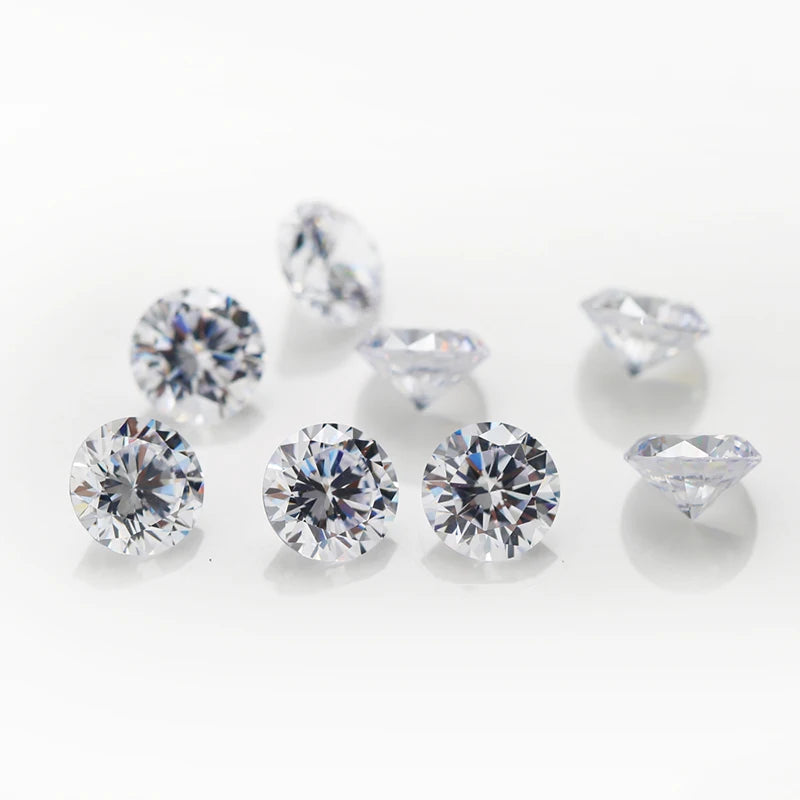 1-12mm Round CZ Beads Mix Colors Cubic Zirconia Stone