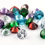 1-12mm Round CZ Beads Mix Colors Cubic Zirconia Stone