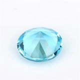 1~12mm Light SeaBlue Round Glass Stone Synthetic Gems
