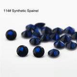 1-12mm Round Cut Synthetic Spinel Stone 114# 112# 113# Jewelry