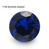 1-12mm Round Cut Synthetic Spinel Stone 114# 112# 113# Jewelry