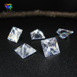 5A Square CZ Stone Princess Cut Loose CZ Gems 1.5-12mm