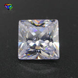 5A Square CZ Stone Princess Cut Loose CZ Gems 1.5-12mm