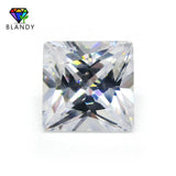 5A Square CZ Stone Princess Cut Loose CZ Gems 1.5-12mm