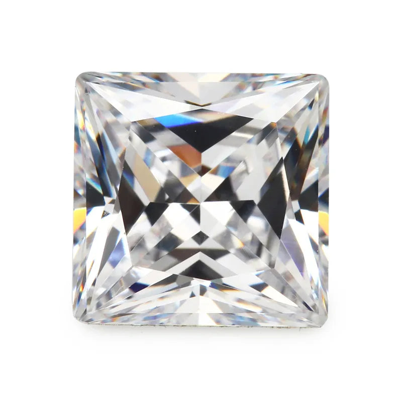 1.5x1.5~12x12mm CZ Princess Cut Square Loose Stones