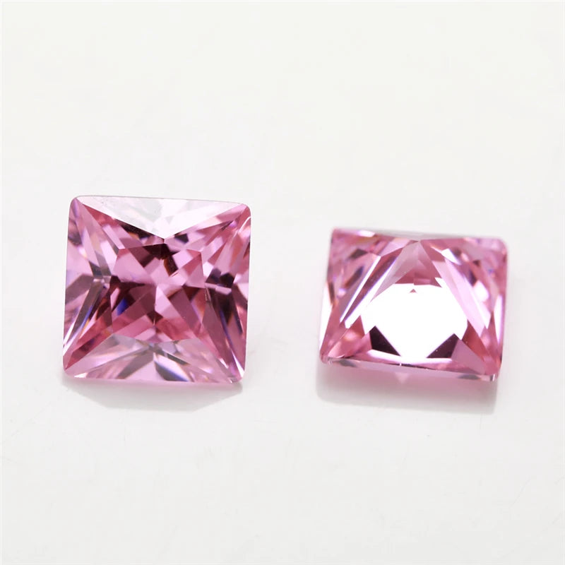 1.5x1.5~12x12mm CZ Princess Cut Square Loose Stones